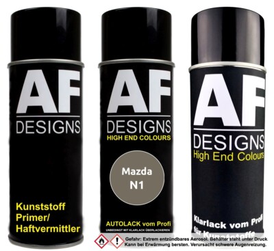 Kunststoff Spraydosen Set für Mazda N1 Sunstone Brown Metallic Stoßstange