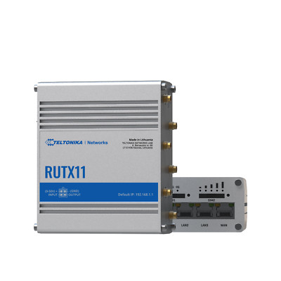 Teltonika RUTX11 Dual-SIM, 4 x Gigabit Ethernet Ports, WiFi,  Bluetooth Router