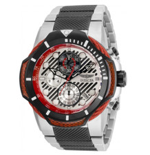 Invicta Bolt Red Carbon Fiber Men's 50mm Stainless Chronograph Watch 31179 RARE