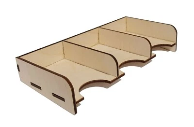 Kartenhalter Organizer Halter aus Holz Ablage für Spielkarten 44x68 DIY Bausatz