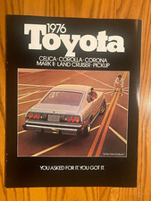 Brochure de vente ligne complète Toyota "Vous l'avez demandé" 1976 - Land Cruiser & Celica