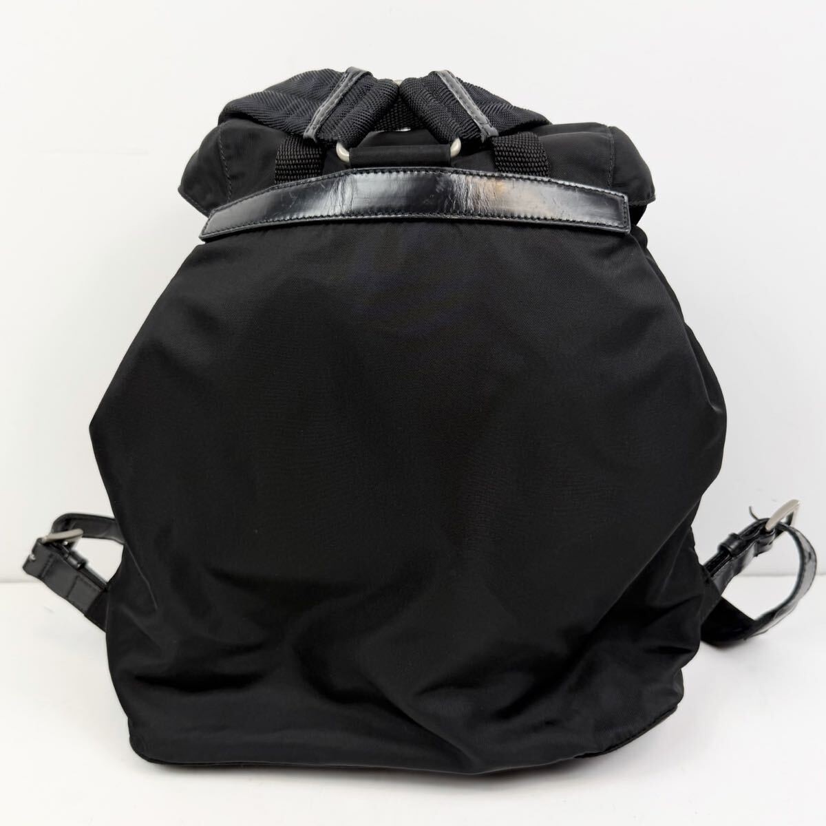 PRADA Nylon Flap Backpack Black from japan thumbnail 2