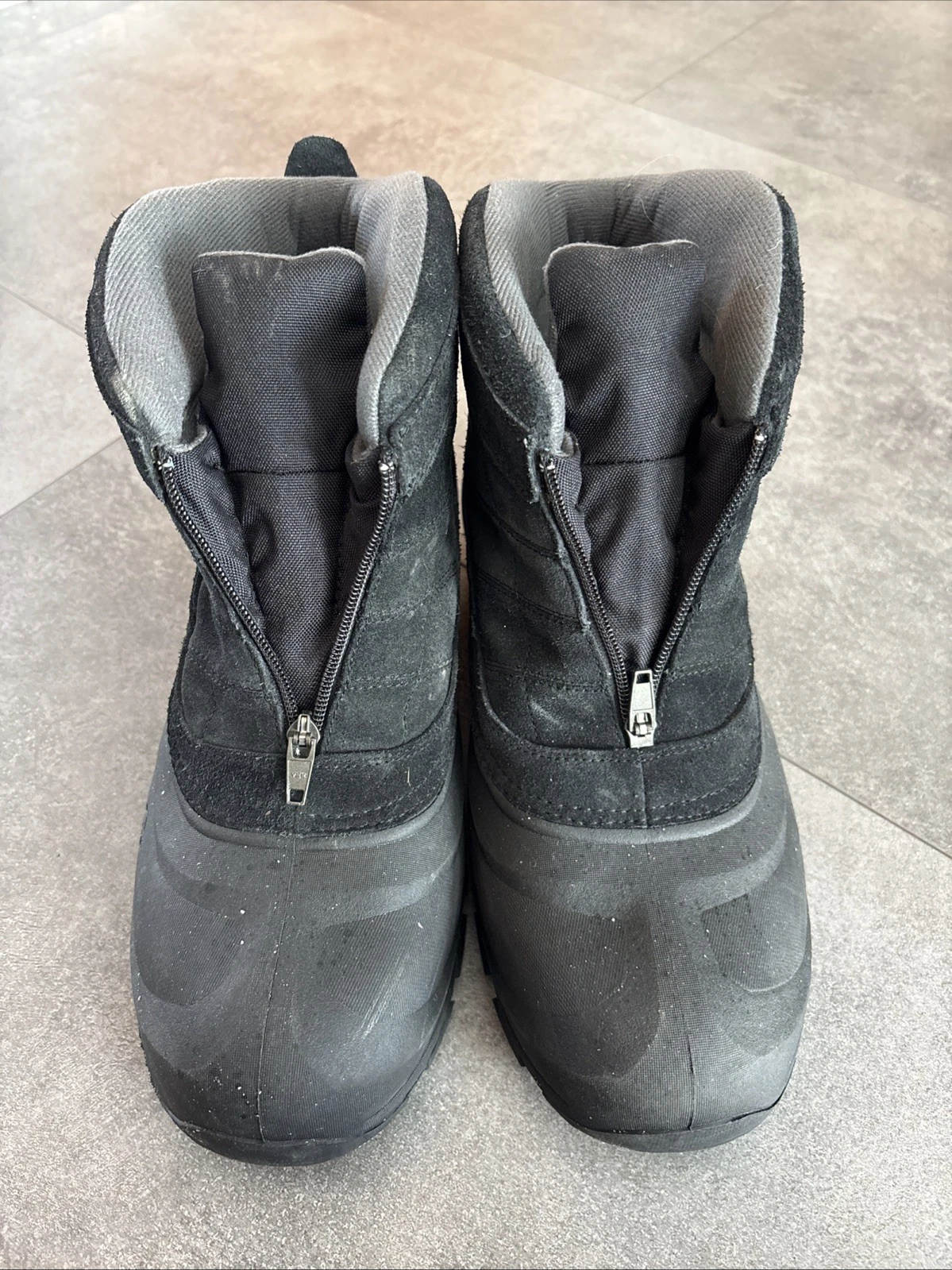 Sorel Boots Mens 11.5 Gray Cold Mountain Zip Up Insulated Workwear Ankle