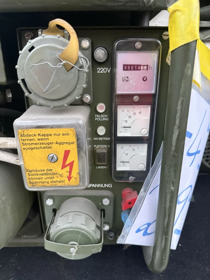 Stromaggregat BW Bundeswehr Eisemann/Bosch 1,2 kW – 220V Stromerzeuger - Bild 3 von 4