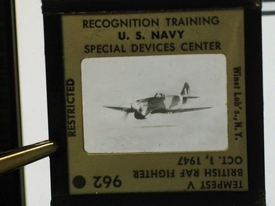 1947 U.S.NAVY Recognition Training Neg Slide #962 TEMPEST V BRITISH RAF FIGHTER