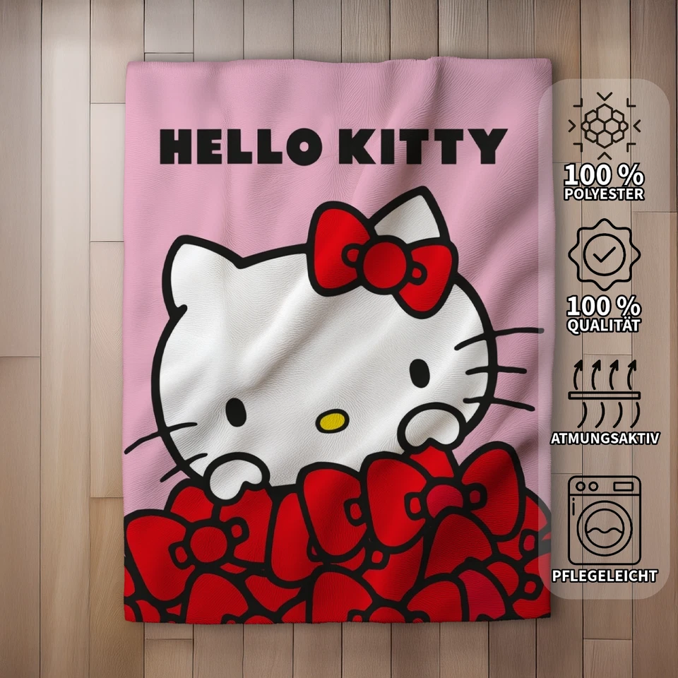 Hello Kitty Manta De Estar De Peluche 130 X 160 Cm - Imagen 3 de 4