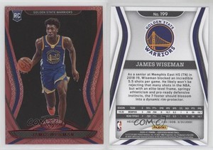 2020-21 Certified Mirror Red James Wiseman #199 Rookie RC