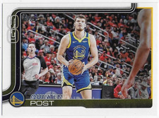 2025-26 Topps #139 Quinten Post - Golden State Warriors