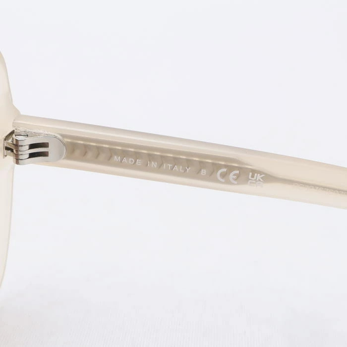 CHANEL Rectangle Shape Sunglasses Beige Brown 550… - image 7