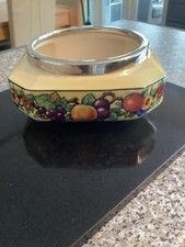 FLOSMARON  Art Deco 1930’s Bowl Made in England With EPNS Collar….