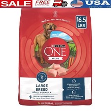 High Protein Dry Dog Food Large Breed Real Chicken Kibble Adult Dogs 16.5 lb New 2.85 per pound