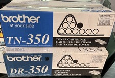 Brother TN-350 Black Toner  DR-350 Drum Unit Combo Pack Genuine OEM New Box