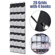 28 Pocket Over the Door Shoe Organizer Space ...
