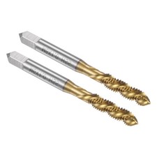 2 Pcs Spiral Flute Thread Taps M6x1 H2 Screw Threading Tap for Machinist Repair