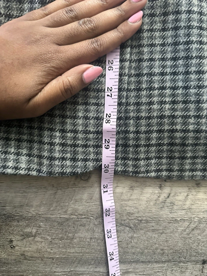 Blazer para mujer vintage Lord & Taylor pequeño a cuadros negro y gris (10) Foto 4 de 4