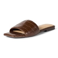 Slide-Sandalen Damen 37.5 Eu Braun Krokodilimitat Amazon Essentials