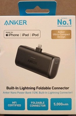 Anker Nano Power Bank (12W) for iPhone/iPad/iPod - Black