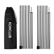 Telescoping Tent Poles - Adjustable Heavy Duty Camping Poles - Thickened Stai...