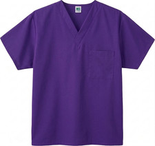 Unisex Short Sleeve V-Neck Scrub Top w/ Chest Pocket - 14000