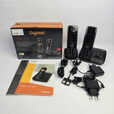 Gigaset C530A Duo Festnetztelefon Telefon 2 Mobilteile Anrufbeantworter OVP RAR
