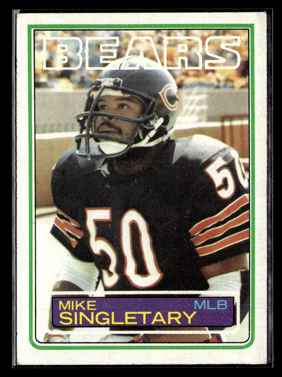 1983 Topps #38 Mike Singletary RC Chicago Bears