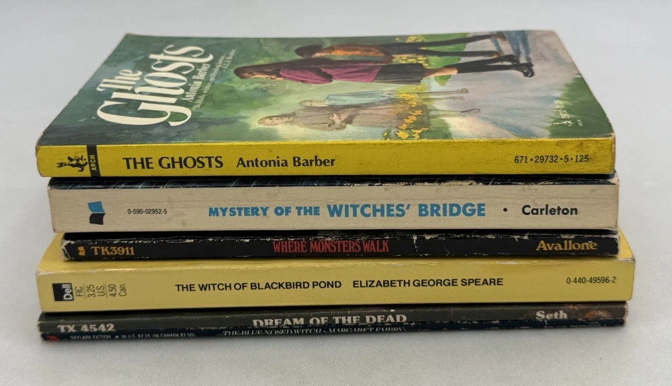 Vintage Kids’ Horror Halloween Paperback Lot 6 Witches Ghosts Monsters RARE - Image 2 of 4