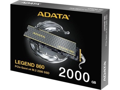 ADATA  2TB Legend 860 PCIe Gen4 x4 M.2 2280 Solid State Drive -  R/W Speed up to