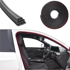 32.8ft Three Layer Thickening Car Door Rubber Seal Strip With Six-hole Designus