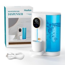 Automatic Mouthwash Dispenser 20.3 oz Touchless for Bathroom, 4 Dispensing Le...