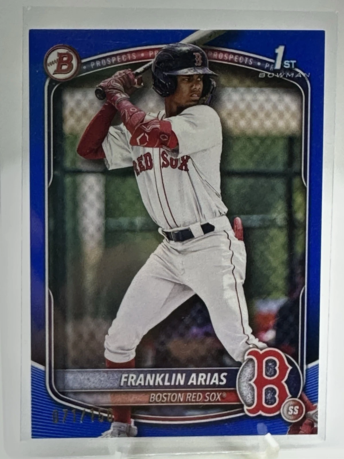 2025 Bowman - Prospects Franklin Arias #BP-67 Blue /150 (RC)