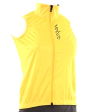 Velocio Wind Cycling Vest Women XS Yellow Road Bike Gravel Race Mountain