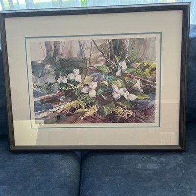 Framed Bridget Austin Watercolor print 295/500  Spring Treasure  Green Bay, WI