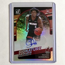 Precious Achiuwa Rookie Auto 2020-21 Donruss Signatures Series SG-PAC Heat Kings