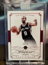 2014-15 Panini Flawless Spurs Basketball Tony Parker Ruby /15