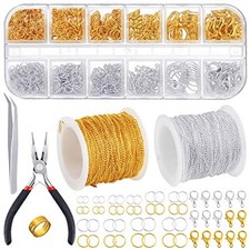 65 Feet Jewelry Chains Necklace Chains 2 mm Jewelry Making Chains with 960