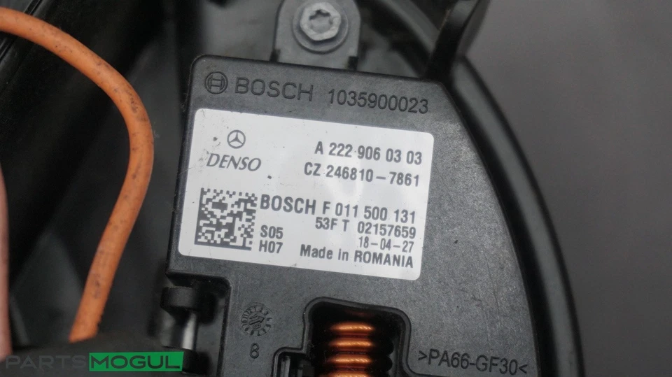 2014 Mercedes-Benz W117 CLA45 AMG AC A/C нагреватель воздуходувки двигатель вентилятор резистор OEM - Изображение 3 из 4