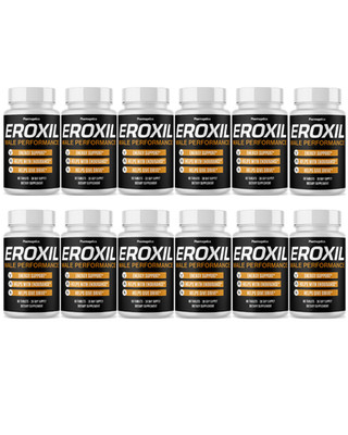 Eroxil - Male Energy Support, Endurance Supplement Formula- 12 Bottles