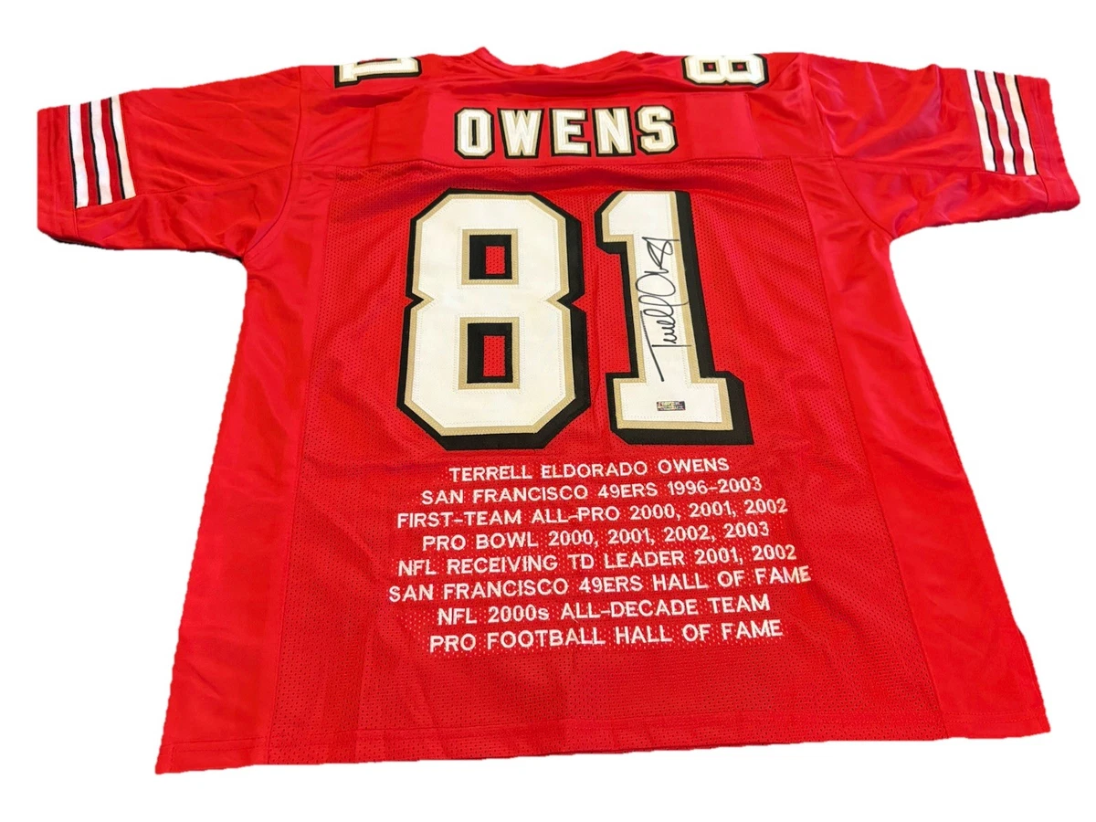 Terrell Owens San Francisco 49ers NFL Original Autographed Items