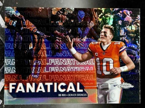 2025 Topps Chrome Bo Nix Base (RAW)