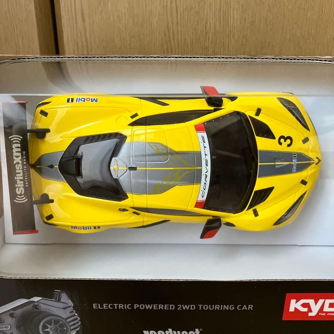 Kyosho Mini-Z RWD Readyset Chevrolet Corvette C8.R Yellow 32342Y No Tires