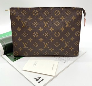 Auth Louis Vuitton Monogram Pochette Toilette 26 M47542 Clutch Bag NS071436