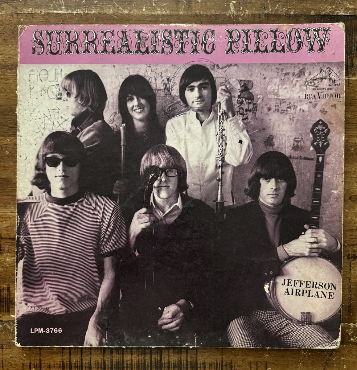 Jefferson Airplane Surrealistic Pillow Vinyl LP Record (1967) mono