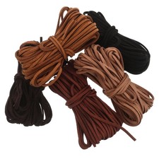 5 Rolls Necklace Making Rope Flat Suede Cord Bracelet Braided Thread