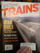 2002 January Trains Magazine Conrail Predecessors Map Utah Articulated steam