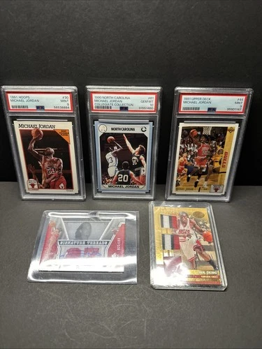 Michael Jordan PSA Lot, PSA 10 and 2 PSA Mint 9’s, Plus 2 Bonus Cards, READ