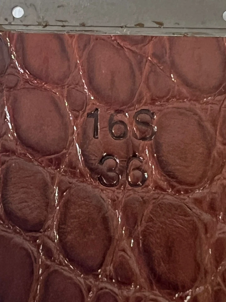 Auténtica correa de cocodrilo Richard Mille RM16 marrón oscuro Foto 4 de 4