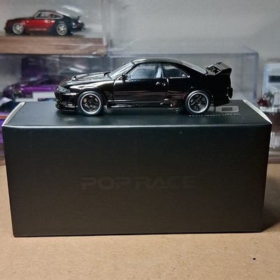 Pop Race Nissan GTR R33 400R Dark Chrome  Limited Edition 003 ( Open/mint )