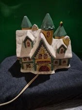 Vintage 1994 Cheryl Ann Santa Toy Shop Village House Christmas