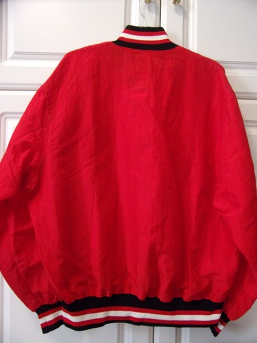 Chicago Bulls NBA Pullover Nylon 1/4 Cremallera Chaqueta-Nuevo - Imagen 3 de 4