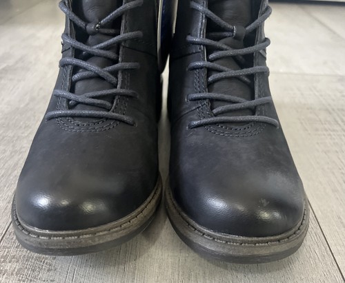 Josef Seibel Selena Black Leather Laced Boots Size EU 36 IS 5.5-6 Water Proof - Picture 3 of 9
